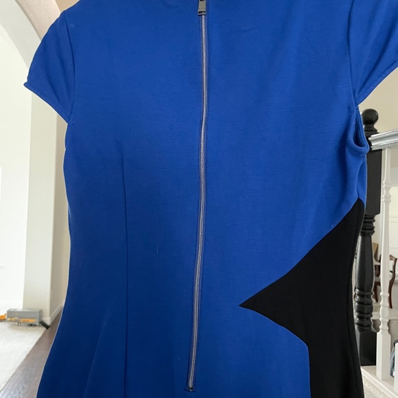 Marc New York Blue and Black Midi Dress - Picture 2 of 3